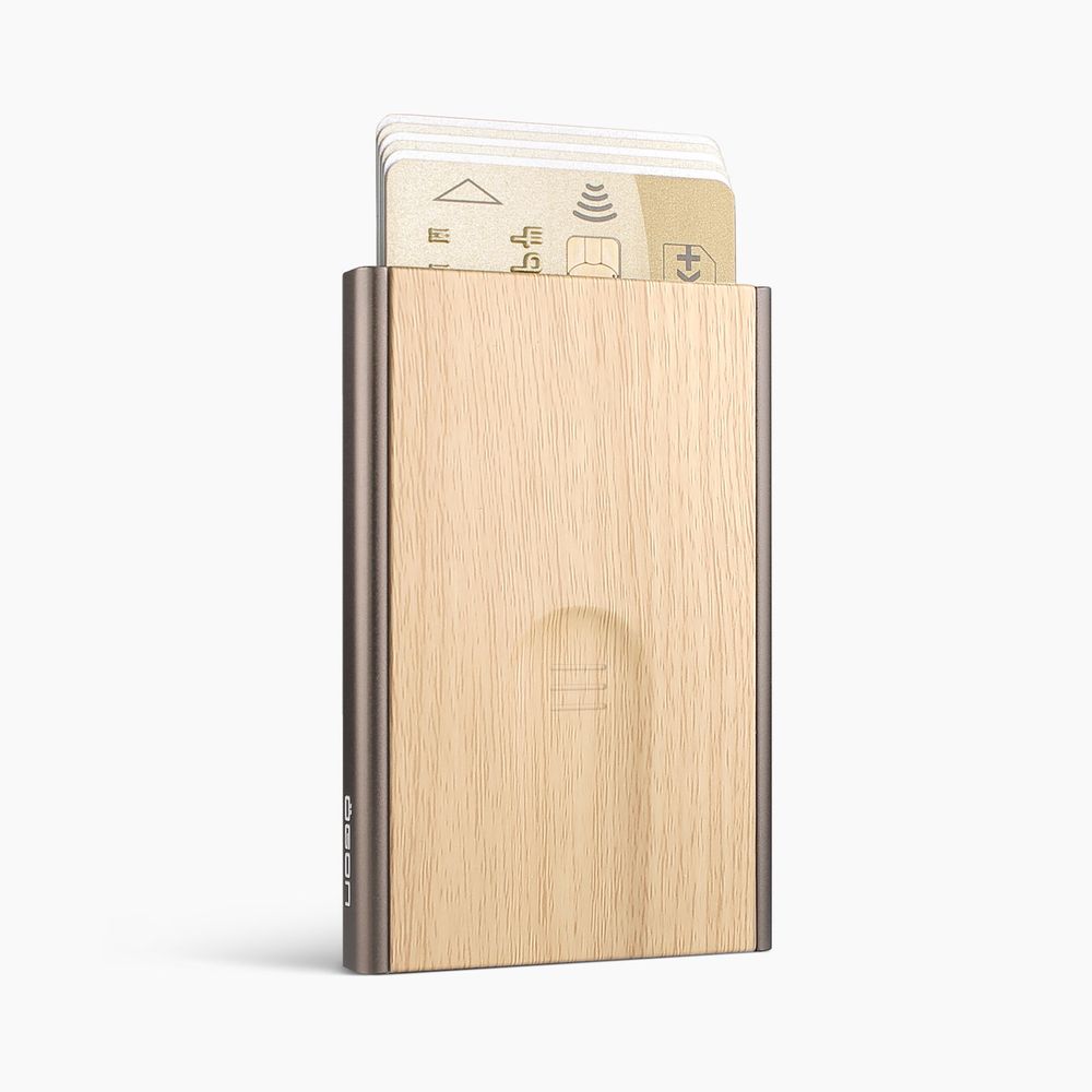 Leather goods - SLIDER - Automatic card holder - ÖGON DESIGN