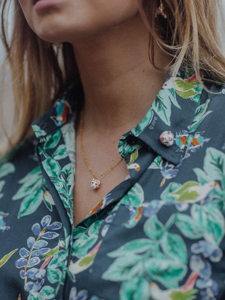 Bijoux - Mini collier Tigre Blanc - NACH