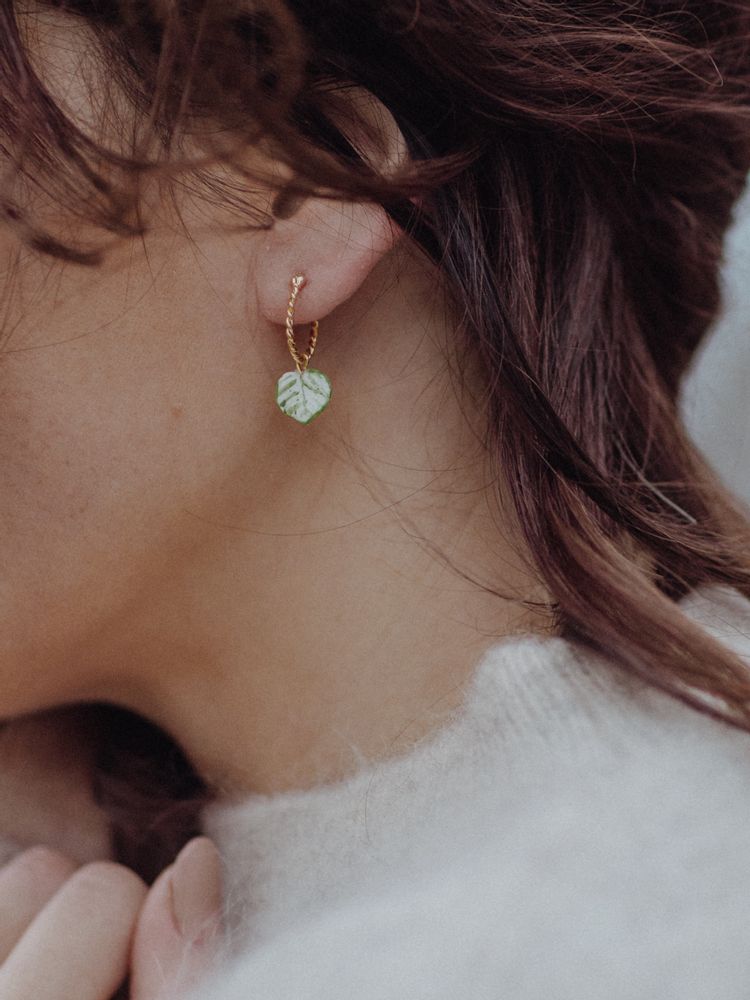 Jewelry - Mini leaf earring - NACH