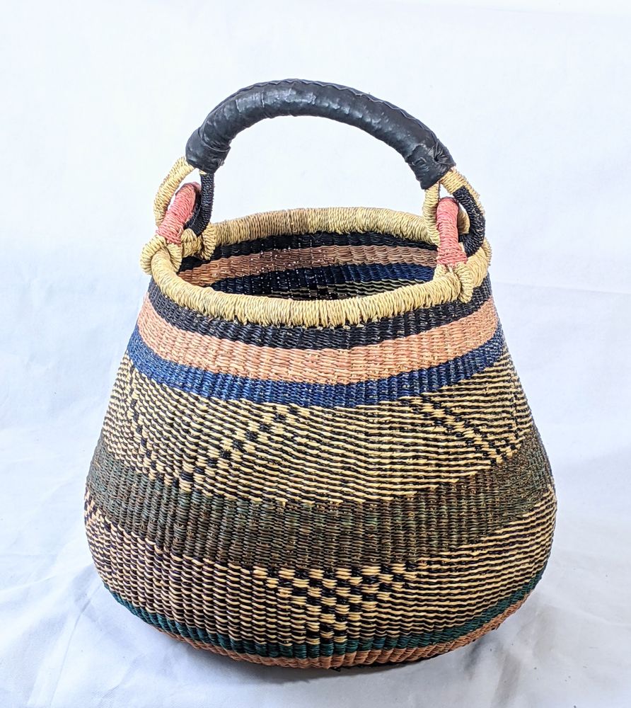Paniers - Panier pot coloré Ilda, Ghana - MALKIA HOME