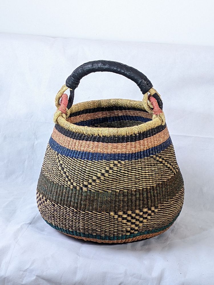 Paniers - Panier pot coloré Ilda, Ghana - MALKIA HOME