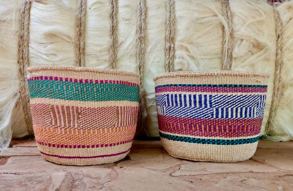 Baskets - Practical Sisal Basket by Hadithi Crafts - NEST