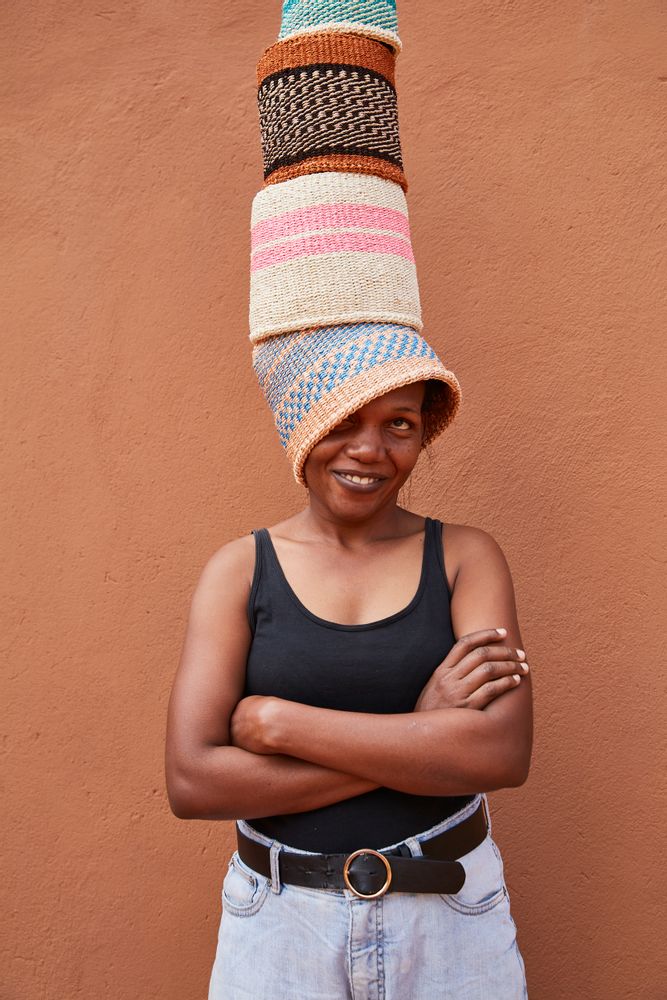 Baskets - Practical Sisal Basket by Hadithi Crafts - NEST