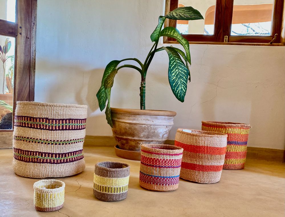 Baskets - Practical Sisal Basket by Hadithi Crafts - NEST