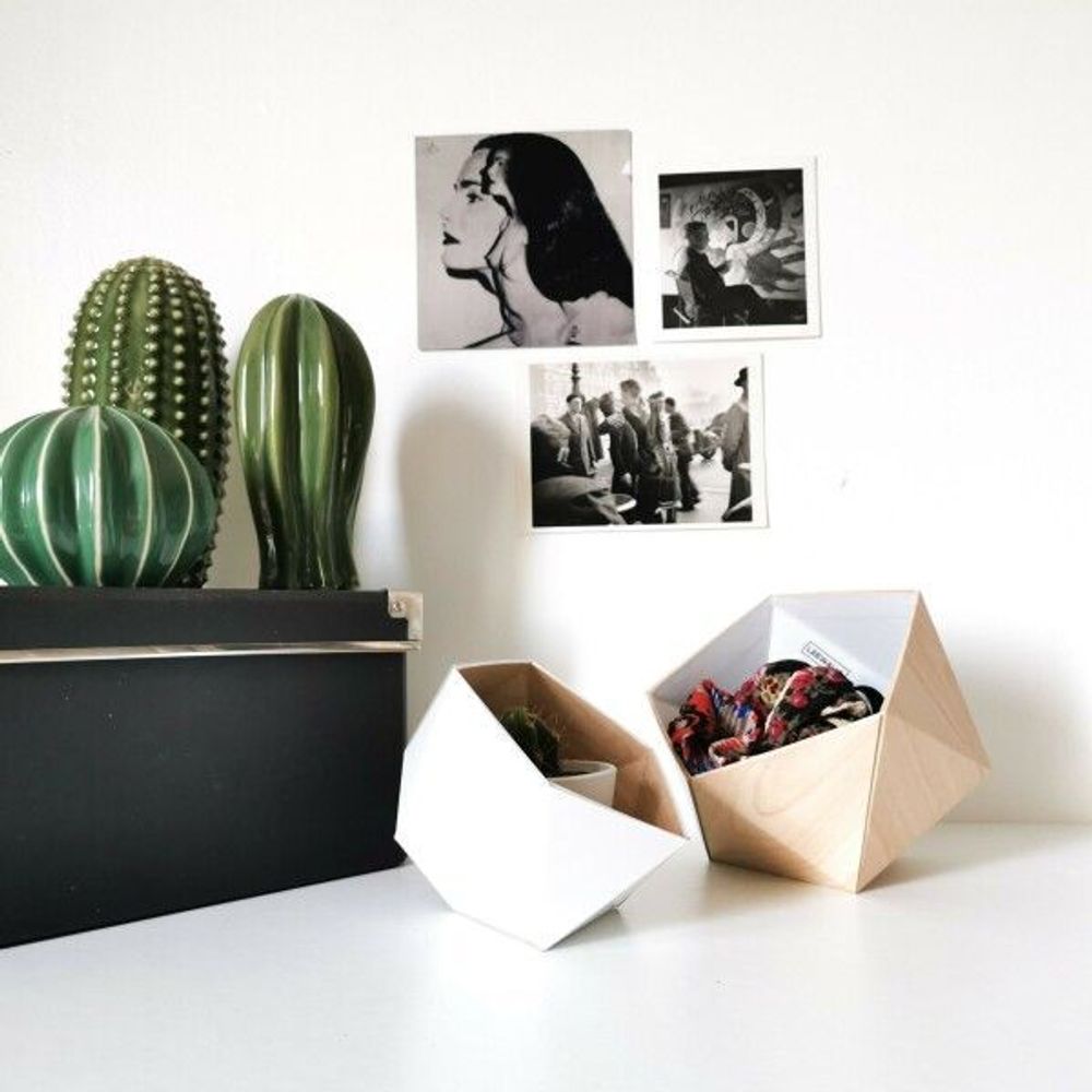 Coffrets et boîtes - Boîtes Origami - Vide-poches - base érable - L'ATELIER DES CREATEURS