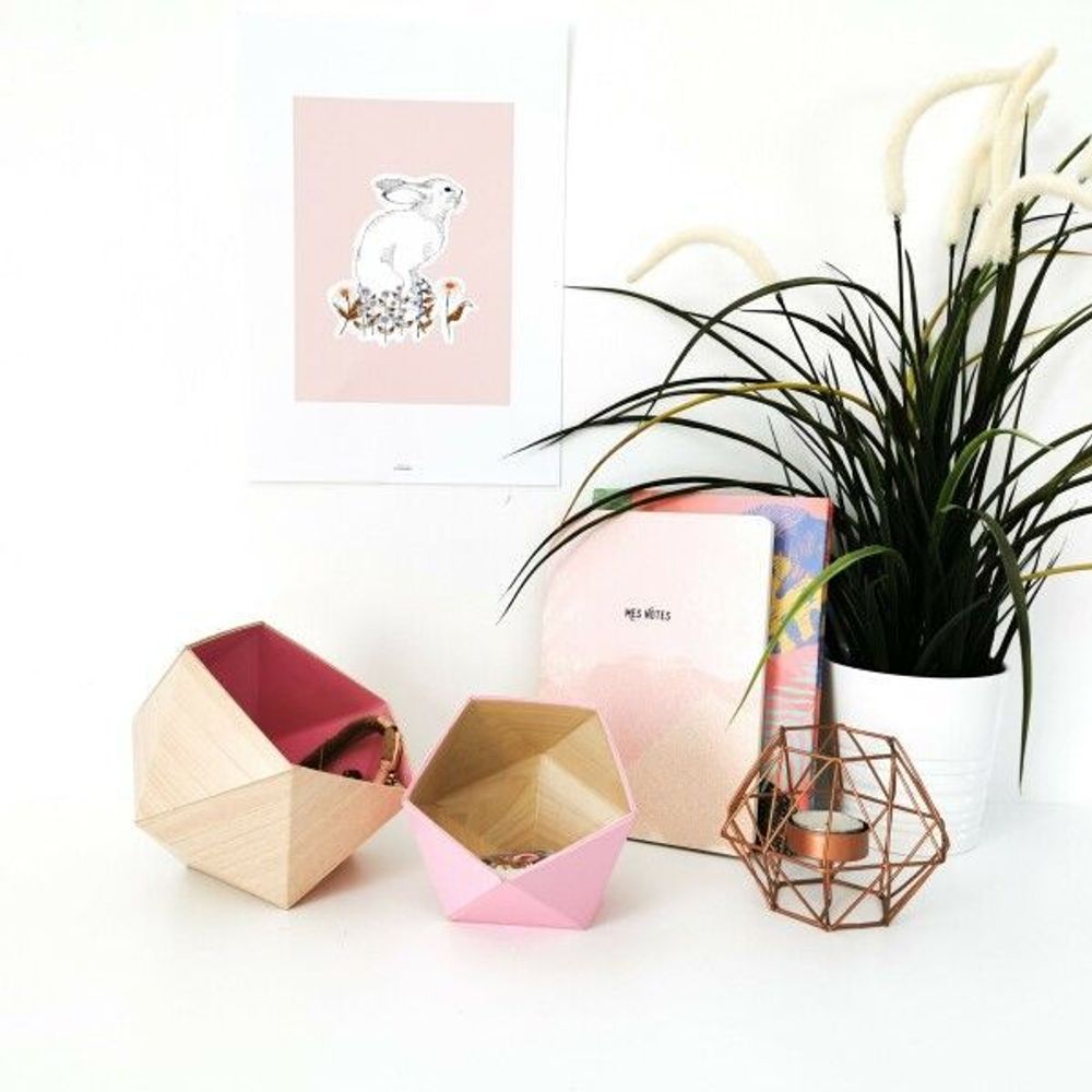 Coffrets et boîtes - Boîtes Origami - Vide-poches - base érable - L'ATELIER DES CREATEURS