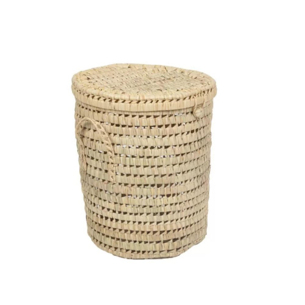 Boîtes de rangement  - ALIO - Panière à linge en feuilles de palmier H50 - L'ATELIER DES CREATEURS