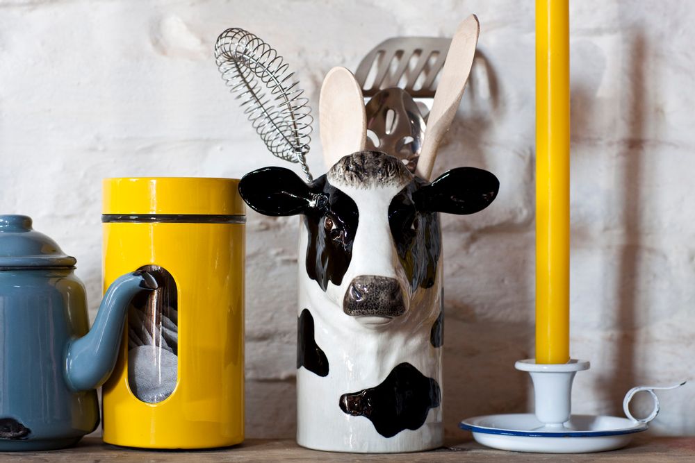 Kitchen utensils - Fresian Cow Utensil Pot - QUAIL DESIGNS EUROPE BV