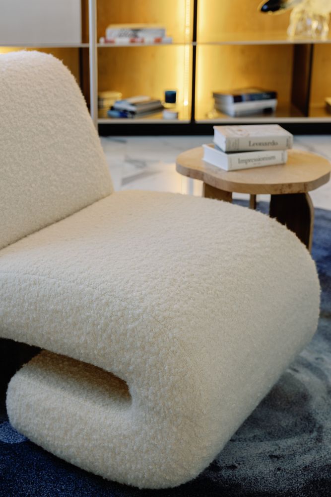 Armchairs - Greenapple Armchair, T50 Armchair, Beige Bouclé, Handmade in Portugal - GREENAPPLE DESIGN INTERIORS