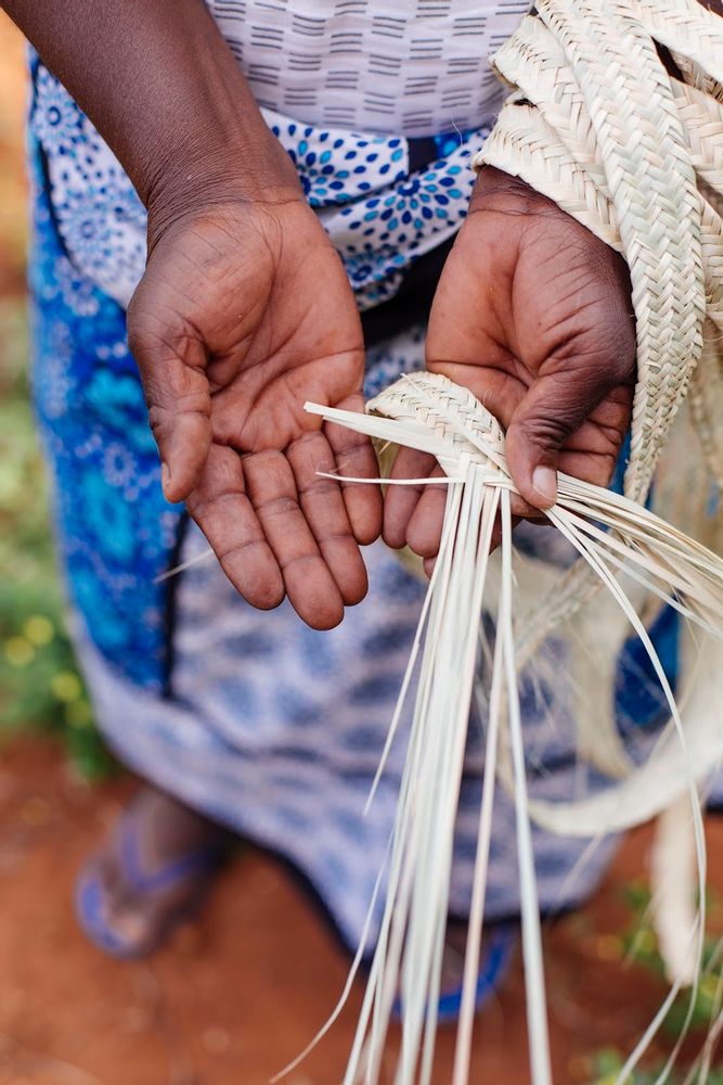 Baskets - Palmweave Basket by Hadithi Crafts - NEST