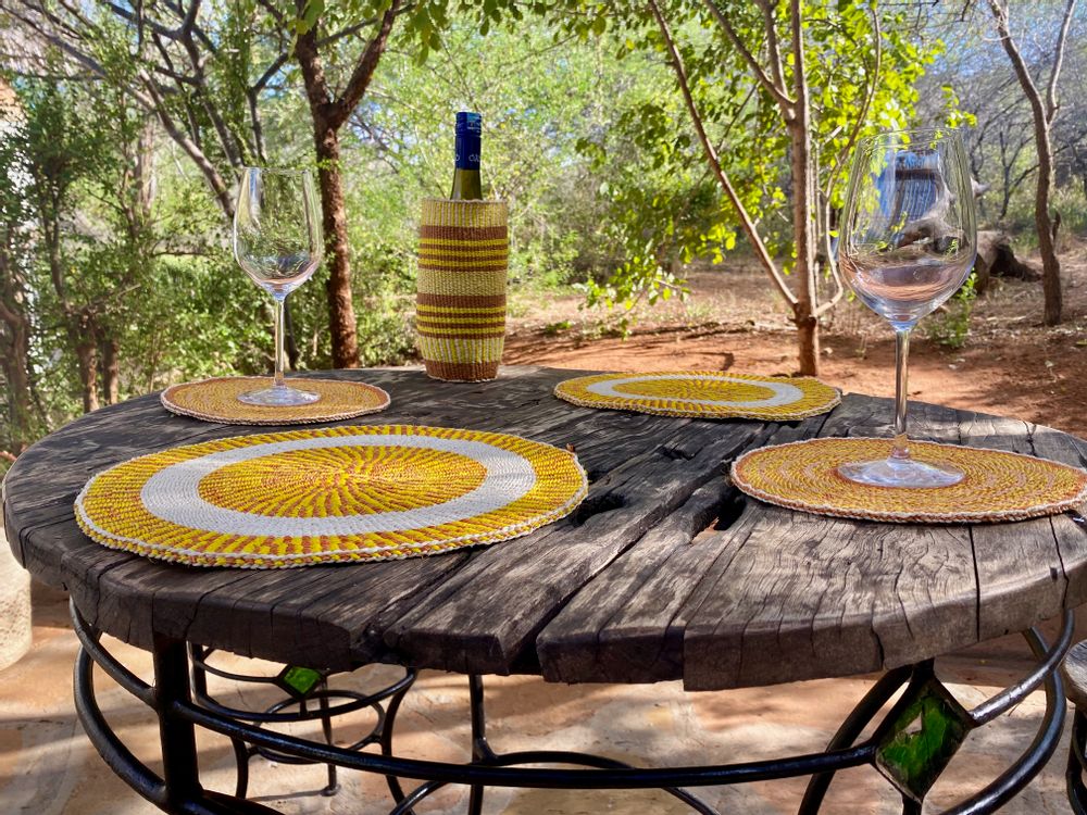 Placemats - Fineweave Sisal Placemat by Hadithi Crafts - NEST