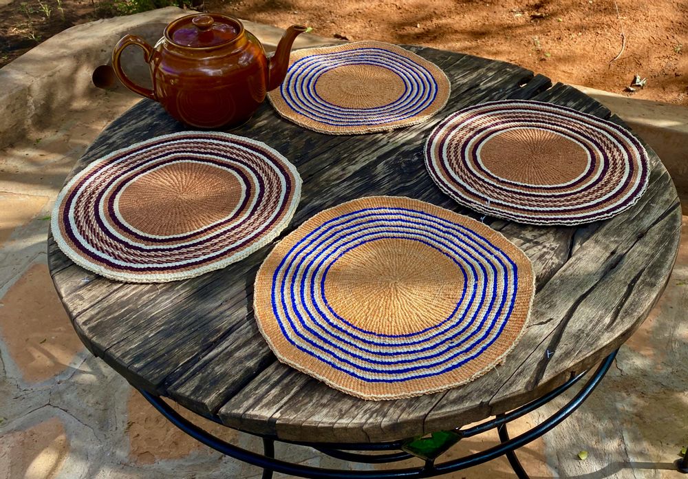 Placemats - Fineweave Sisal Placemat by Hadithi Crafts - NEST