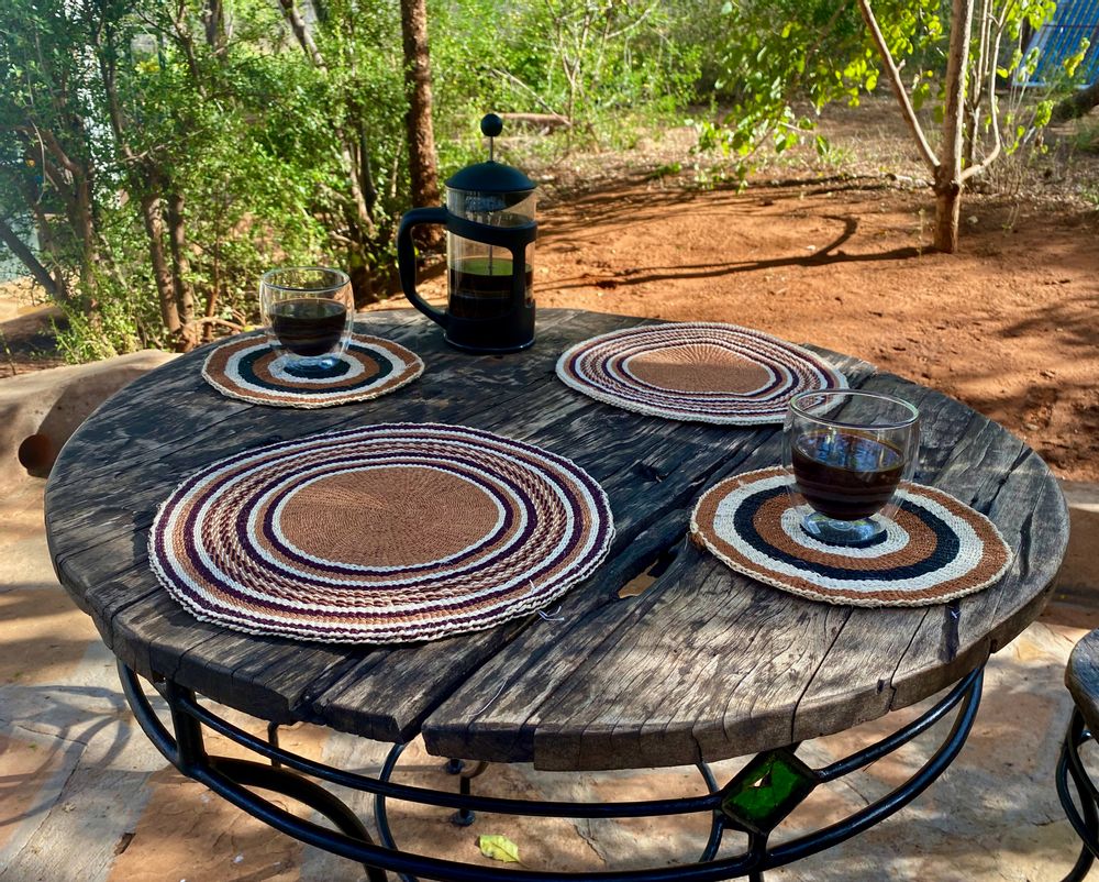 Placemats - Fineweave Sisal Placemat by Hadithi Crafts - NEST