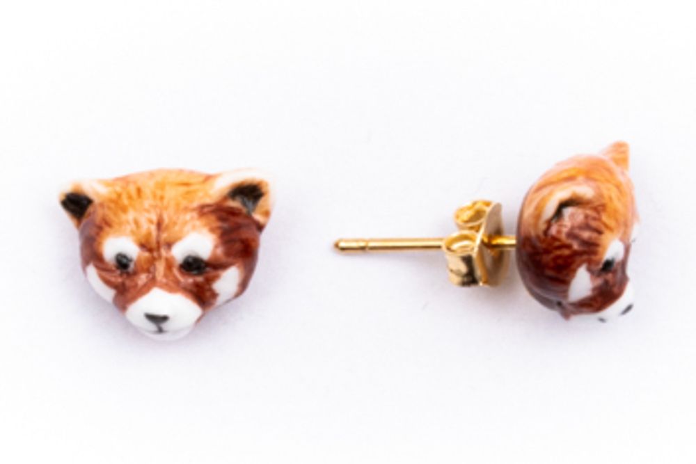Jewelry - Red Panda Stud Earrings - NACH