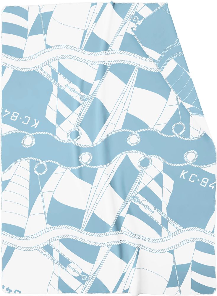 Throw blankets - Surfing Print Blanket - BIEDERLACK