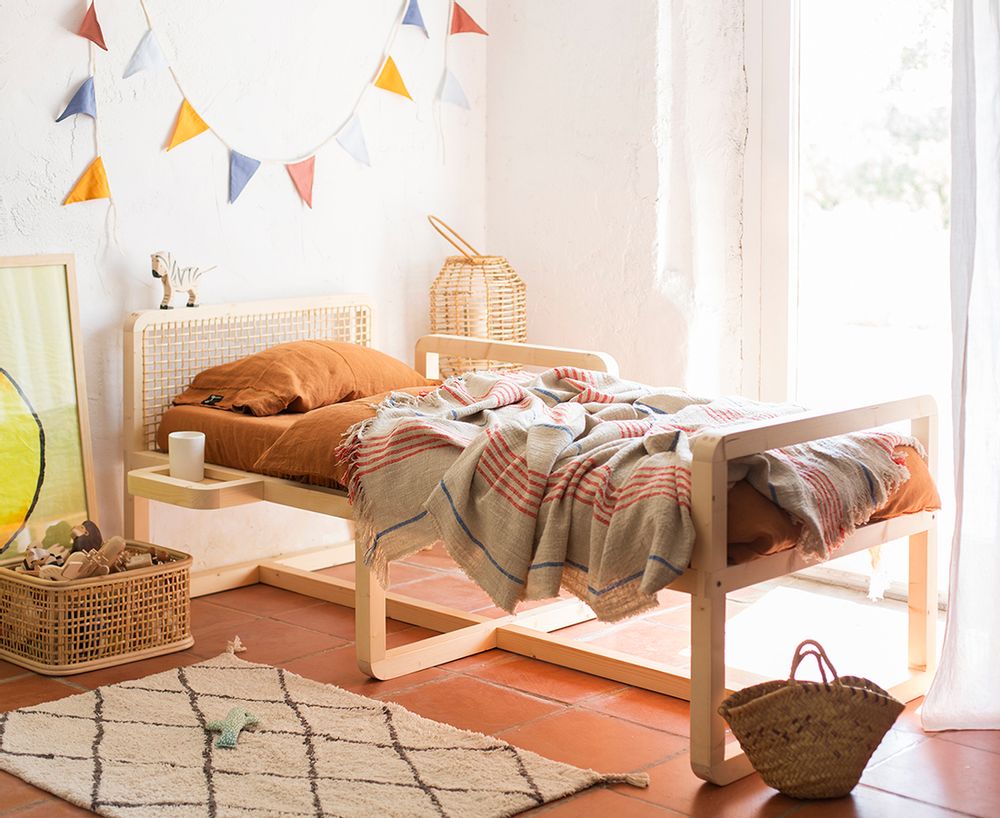 Beds - AINO Rattan JUNIOR BED - XO-INMYROOM