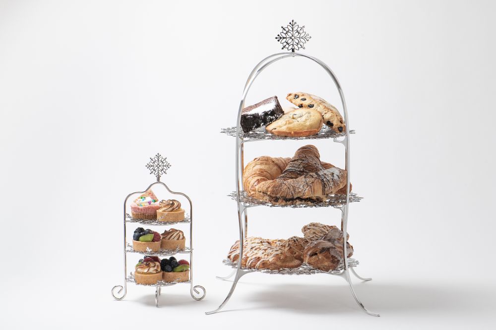 Tea and coffee accessories - Cake Stand Three-Tier - AQUATISAN