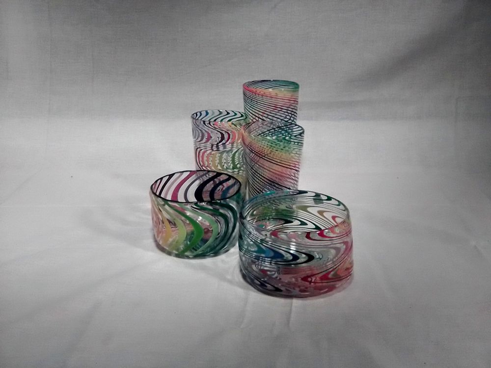 Bols - Verre et bol multicolore - PIERROT DOREMUS