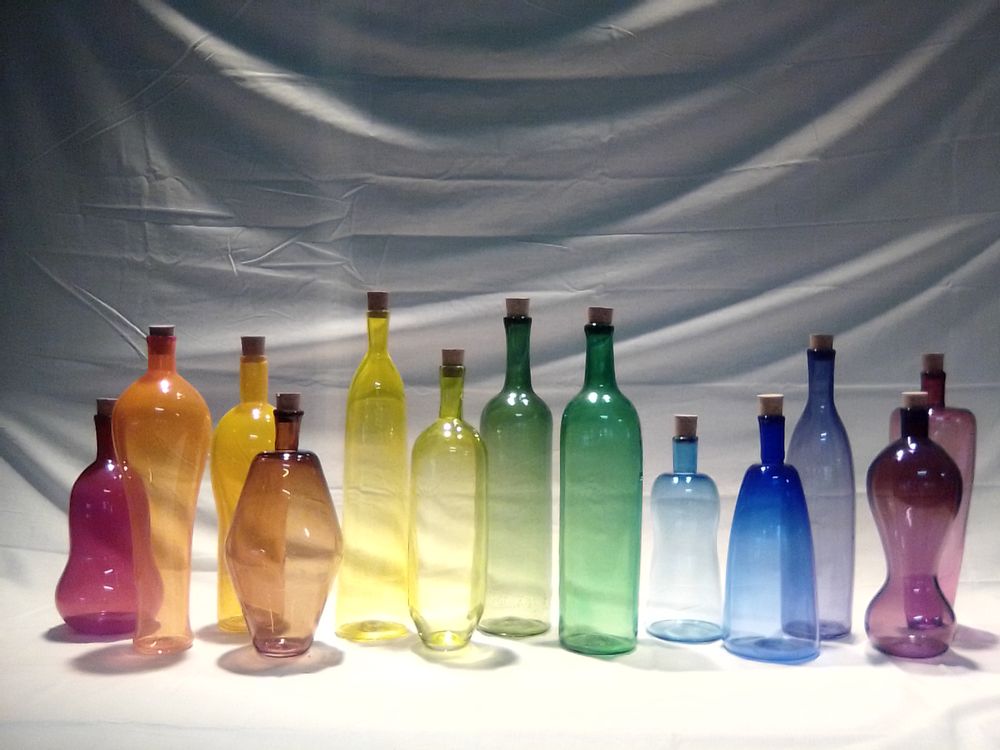 Objets de décoration - Bouteille colorée - PIERROT DOREMUS