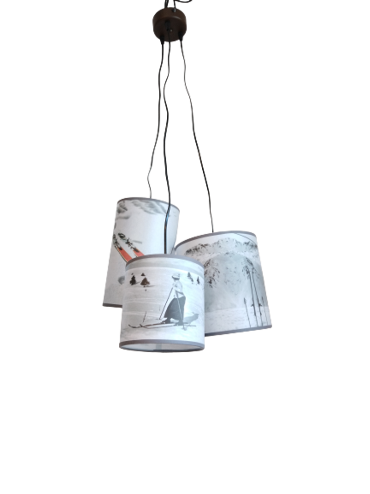 Chambres d'hôtels - COLLECTION LUMINAIRES MONTAGNE /SUSPENSION SIMPLE OU TRIPLE / PERSONNALISABLE ET SUR MESURE - LA MAISON DE GASPARD