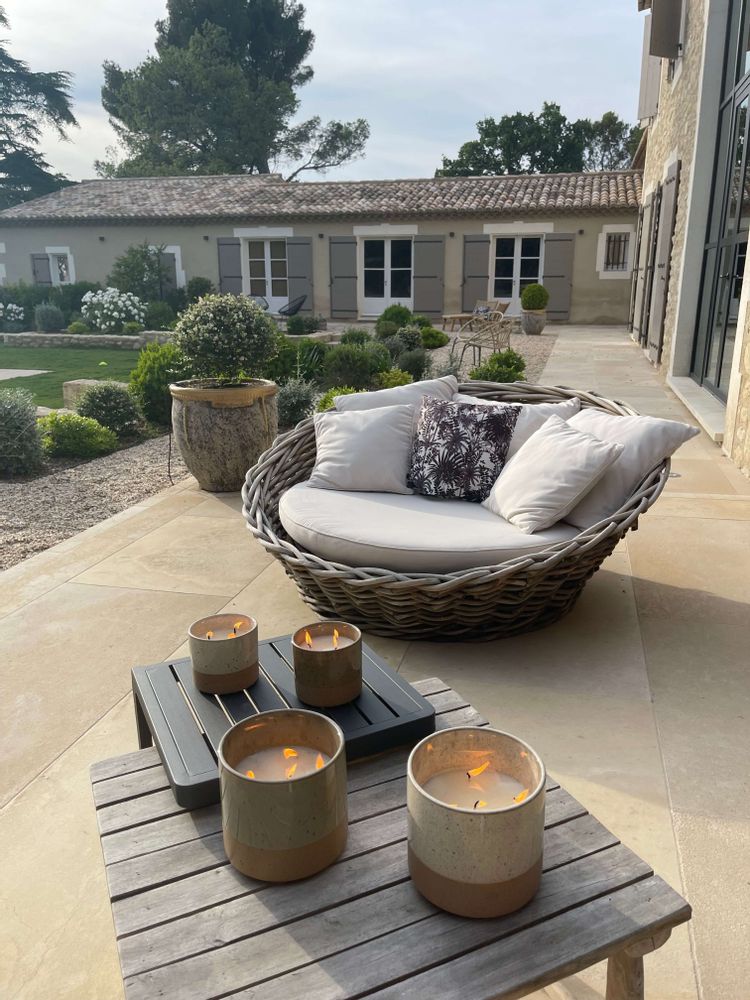 Outdoor decorative accessories - OUTDOOR CANDLE - MOSQUITO REPELLENT LAVENDER/CITRONELLA - MAISON ÉVIDENCE