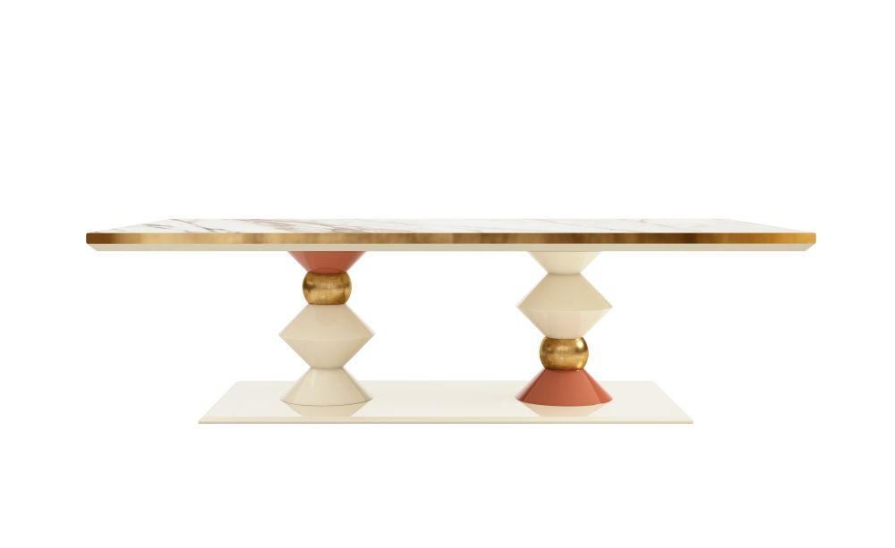 Dining Tables - Cortez III Dining Table (Marble Top) - MALABAR