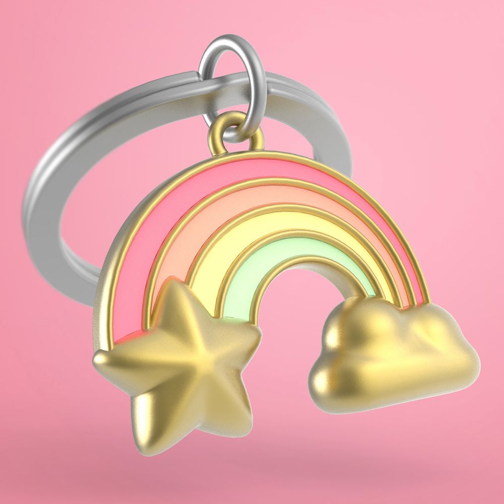 Bags and totes - Rainbow Key Chain - METALMORPHOSE