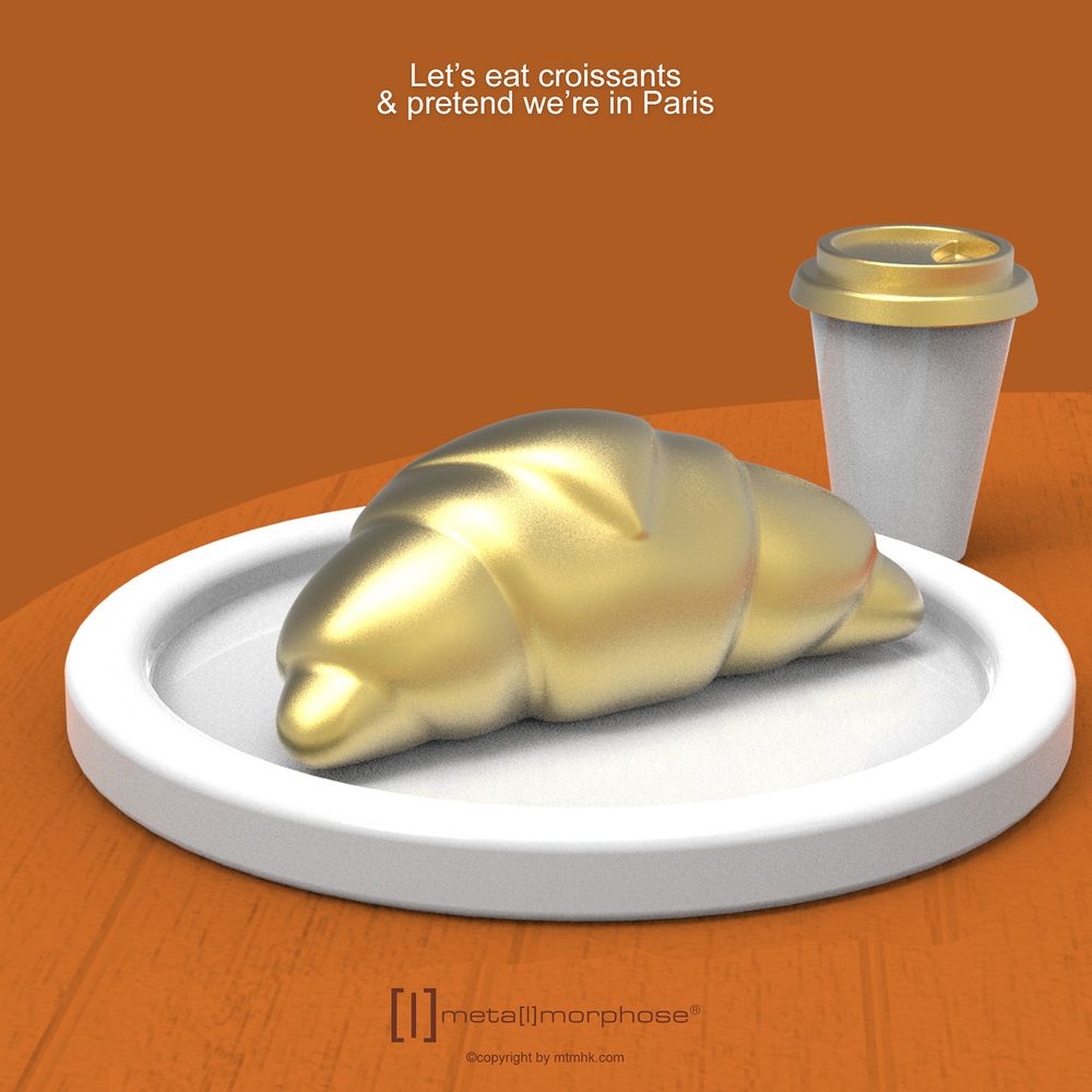 Gifts - Croissants Key Chain - METALMORPHOSE