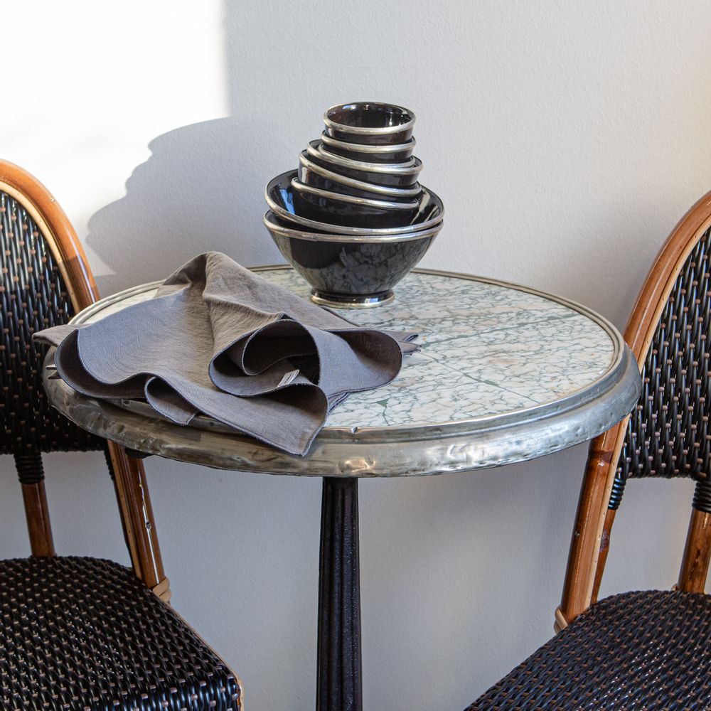 Linge de table textile - Serviette en lin avec ourlet roulé - ONCE MILANO
