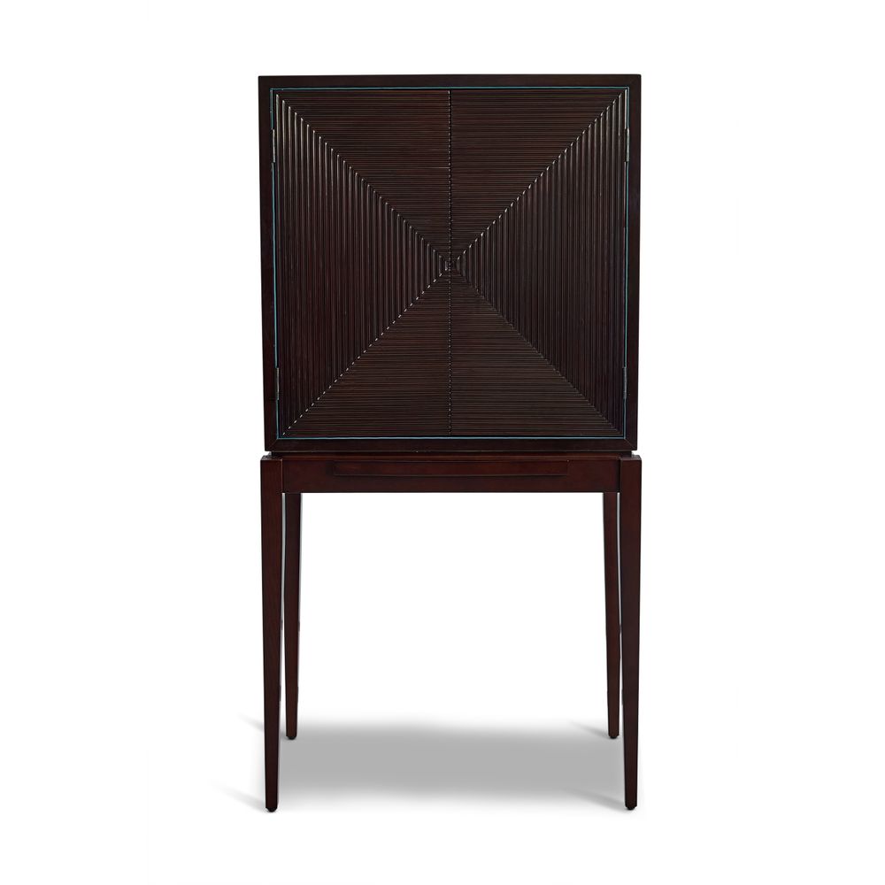 Buffets - Art Deco Liquor Cabinet, Brown - AUTHENTIC MODELS