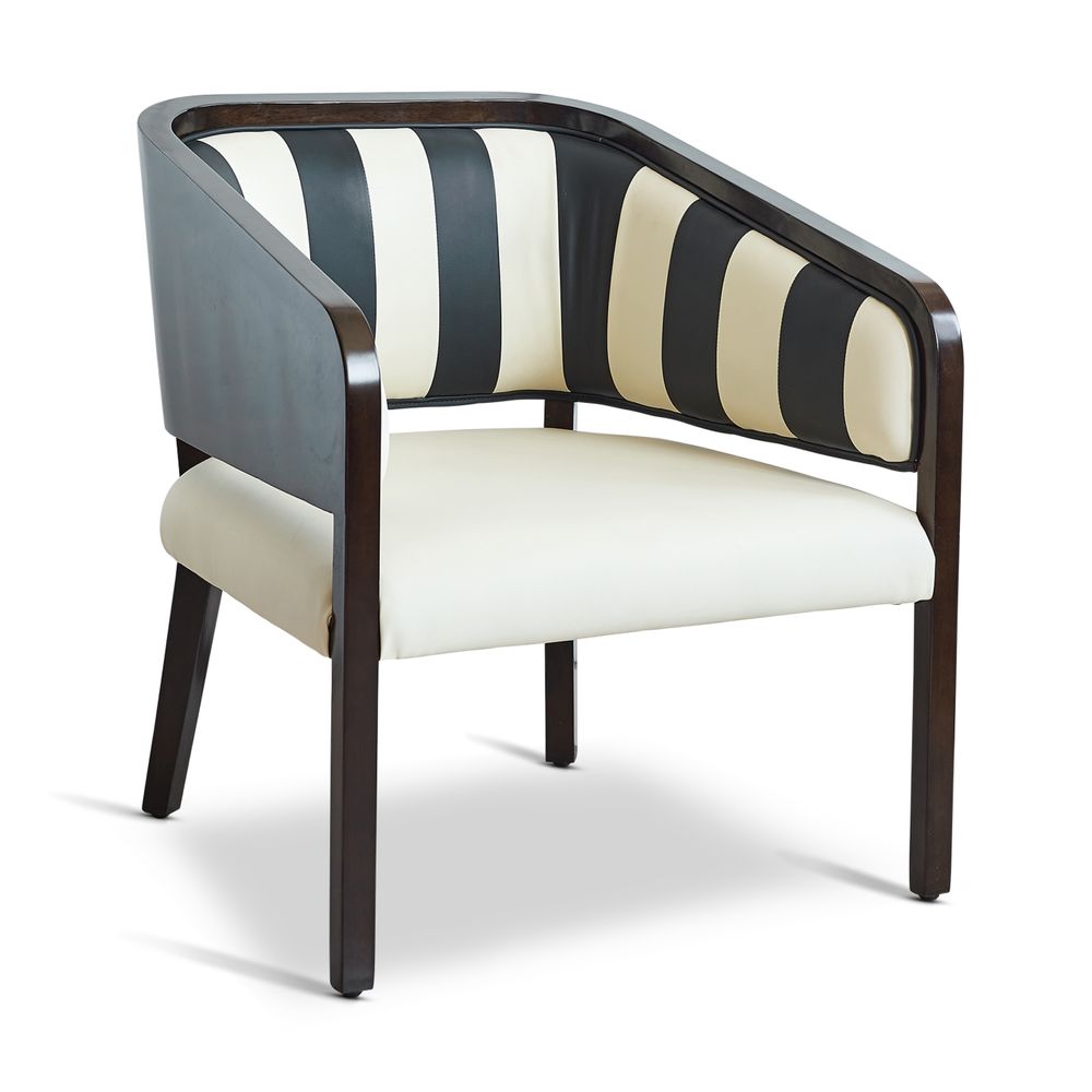 Lounge chairs for hospitalities & contracts - Martini Chair, Black & White - AUTHENTIC MODELS