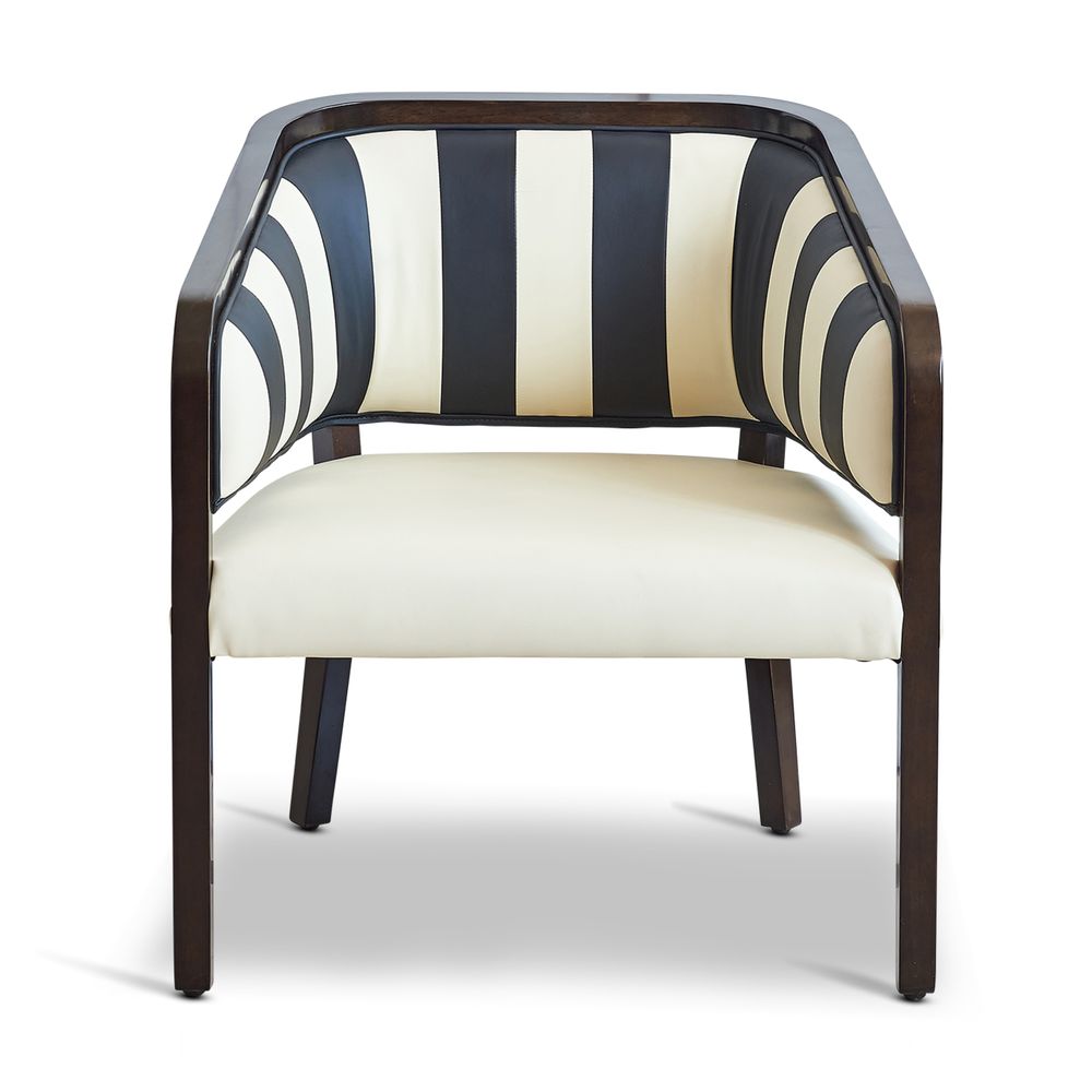 Lounge chairs for hospitalities & contracts - Martini Chair, Black & White - AUTHENTIC MODELS