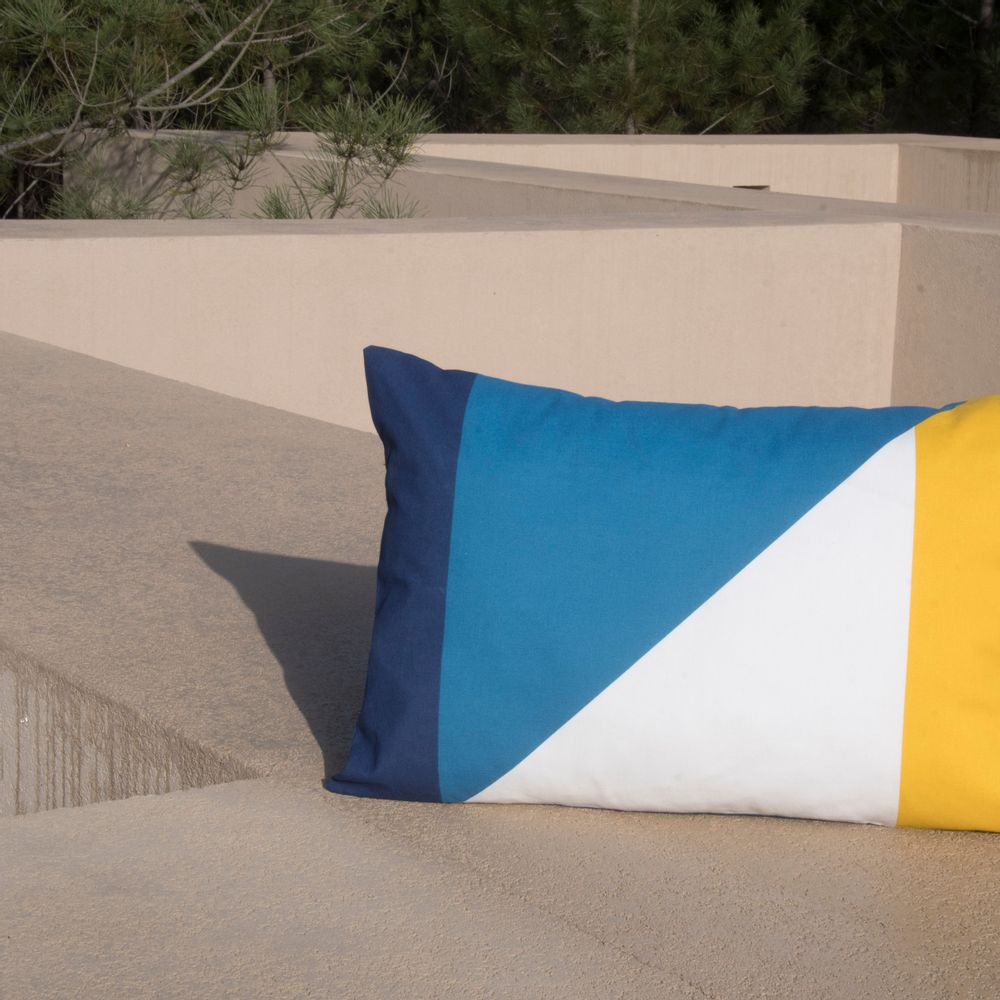 Fabric cushions - Colorblock 60 x 40 cm outdoor cushion cover - FEBRONIE