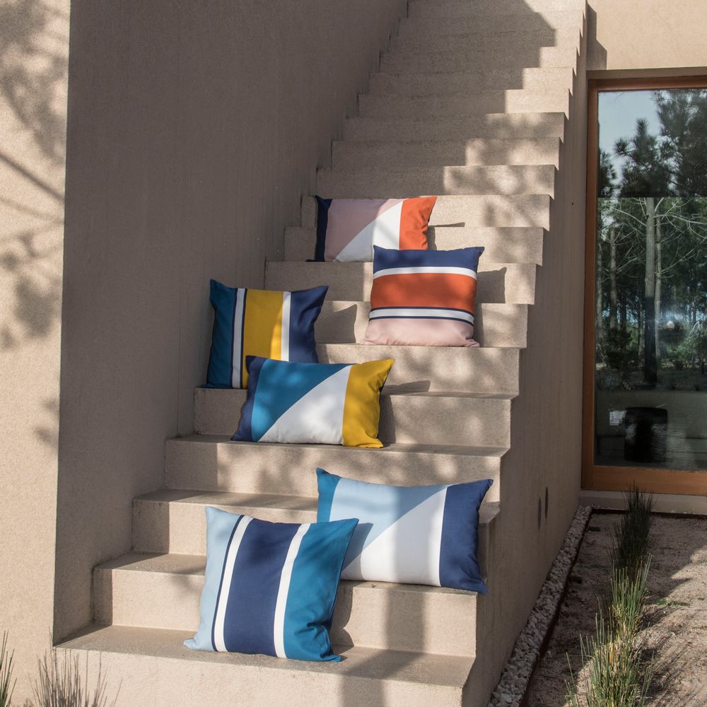 Fabric cushions - Colorblock 60 x 40 cm outdoor cushion cover - FEBRONIE