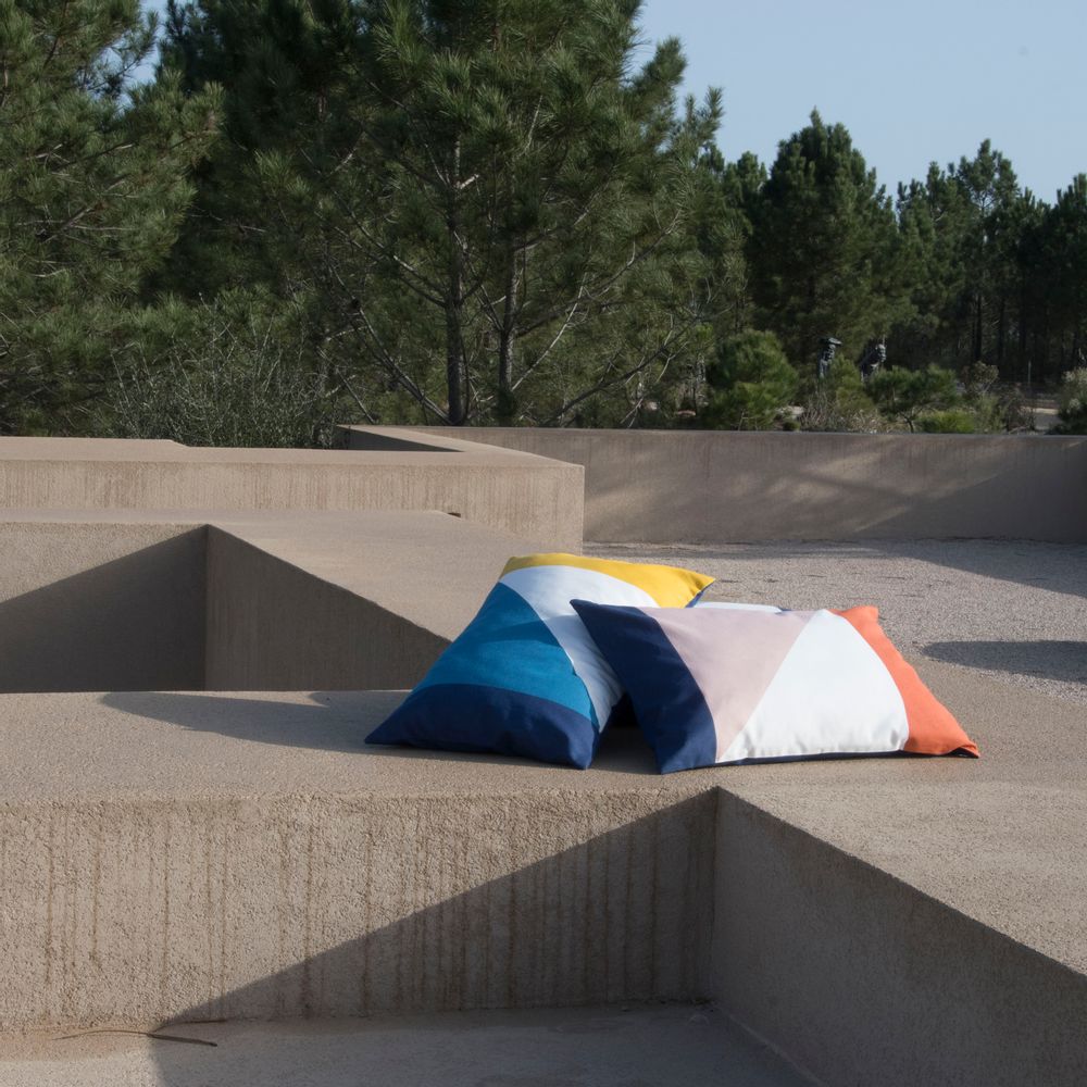 Fabric cushions - Colorblock 60 x 40 cm outdoor cushion cover - FEBRONIE