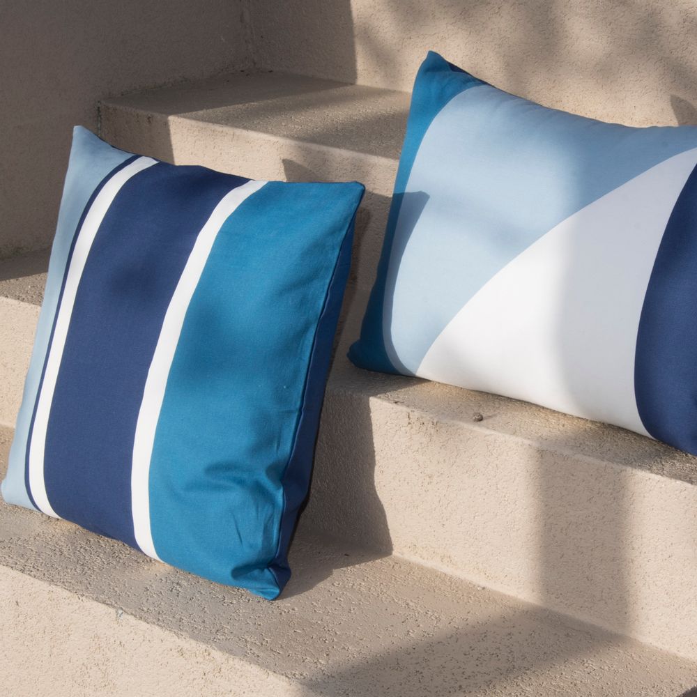 Fabric cushions - Colorblock 60 x 40 cm outdoor cushion cover - FEBRONIE