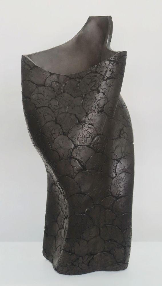 Vases - Burnt & Compressed Dot Tall Vase - GILLES CAFFIER