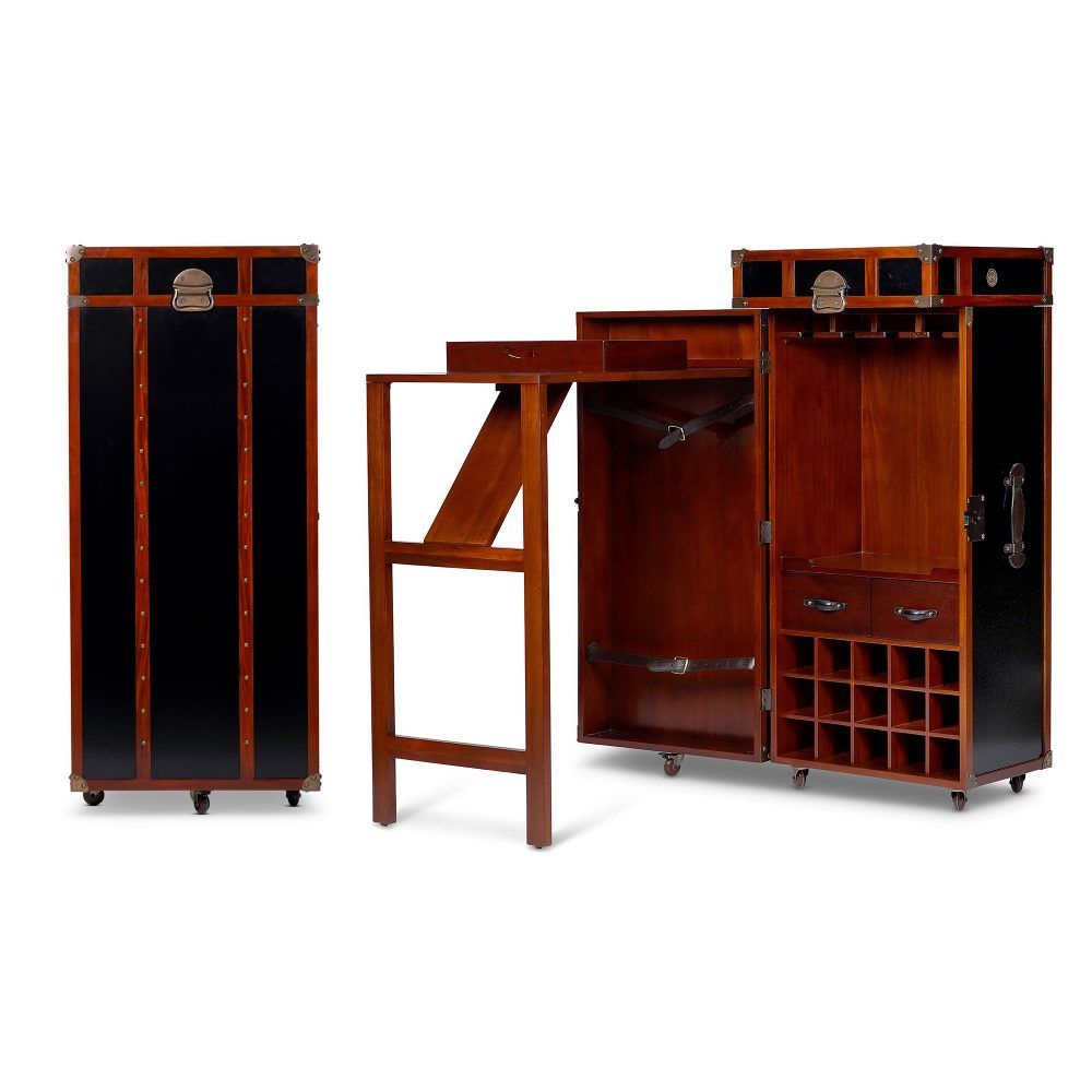 Services - Grand Club Bar Trunk, Black - AUTHENTIC MODELS