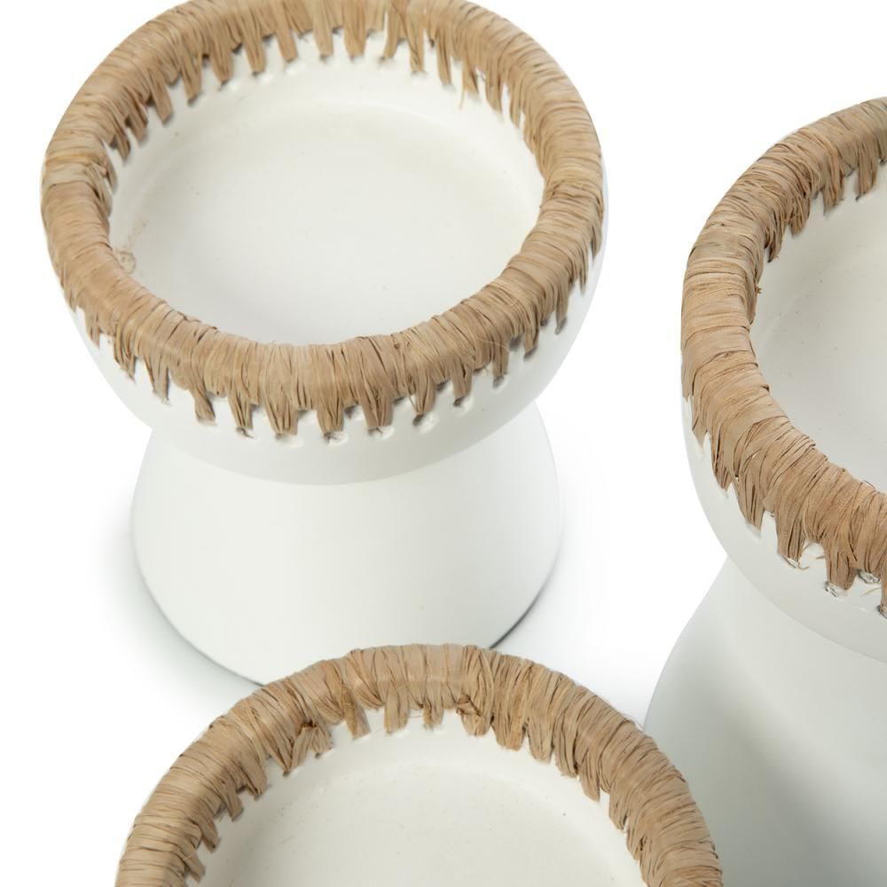 Candlesticks and candle holders - The Pretty Candle Holder - White Natural - BAZAR BIZAR LIVING
