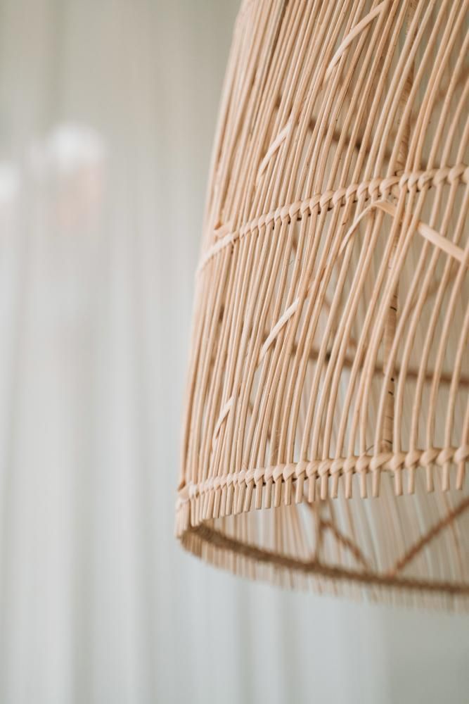 Hanging lights - The Twister Pendant - Natural - M - BAZAR BIZAR LIVING
