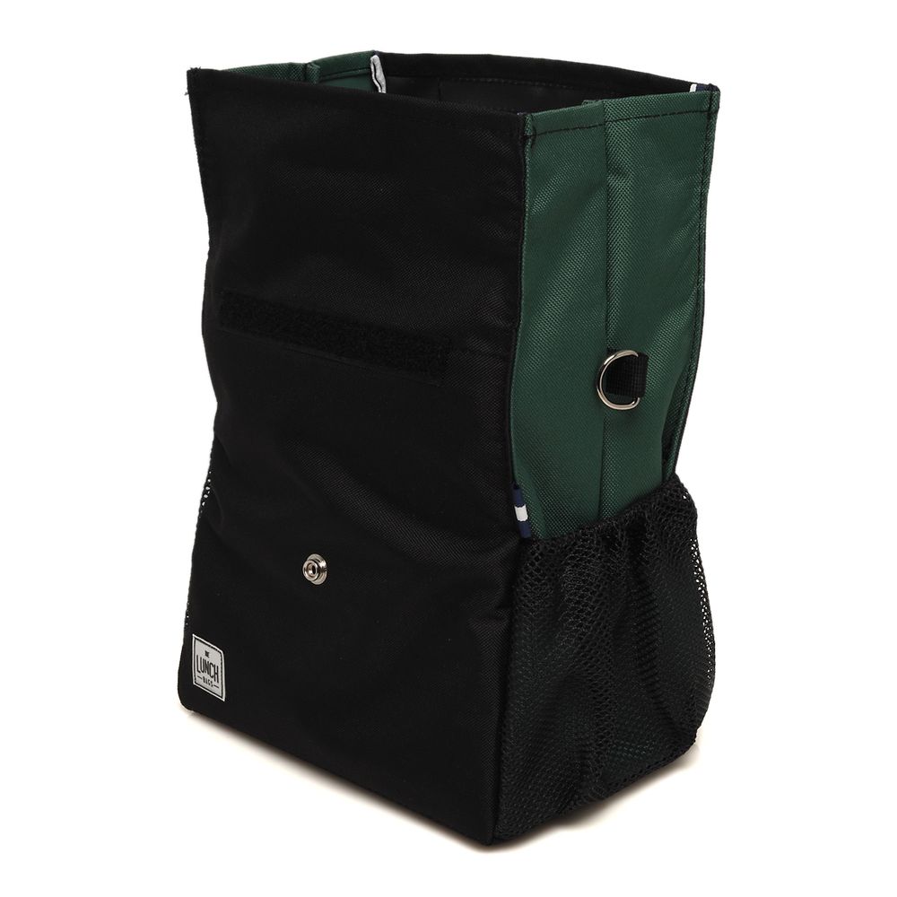 Cadeaux - Vert foncé avec poignées noires - THE LUNCHBAGS