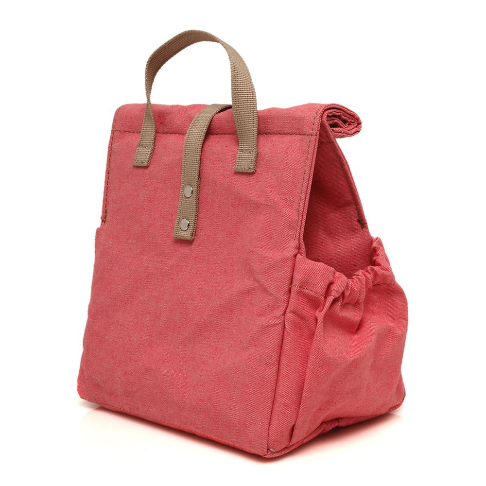 Gifts - Lunchbag Coral with Beige Straps - THE LUNCHBAGS