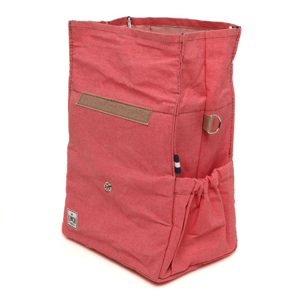Gifts - Lunchbag Coral with Beige Straps - THE LUNCHBAGS