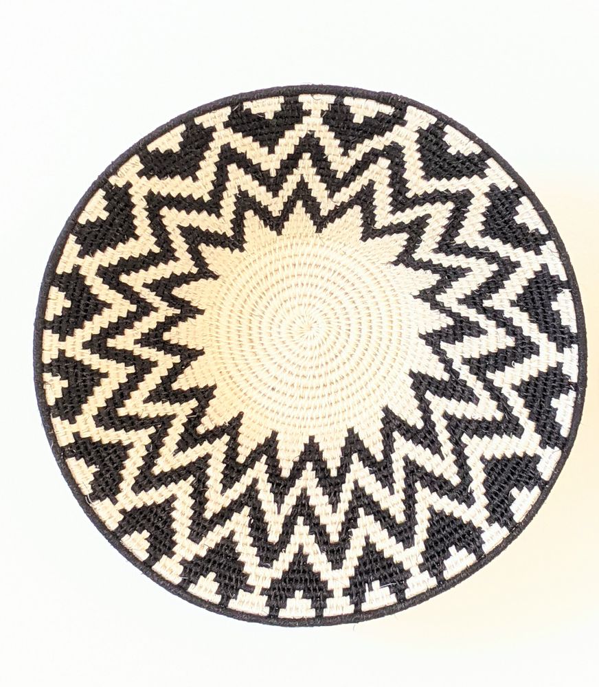 Autres décorations murales - Corbeille Sun blanc et ivoire - MALKIA HOME
