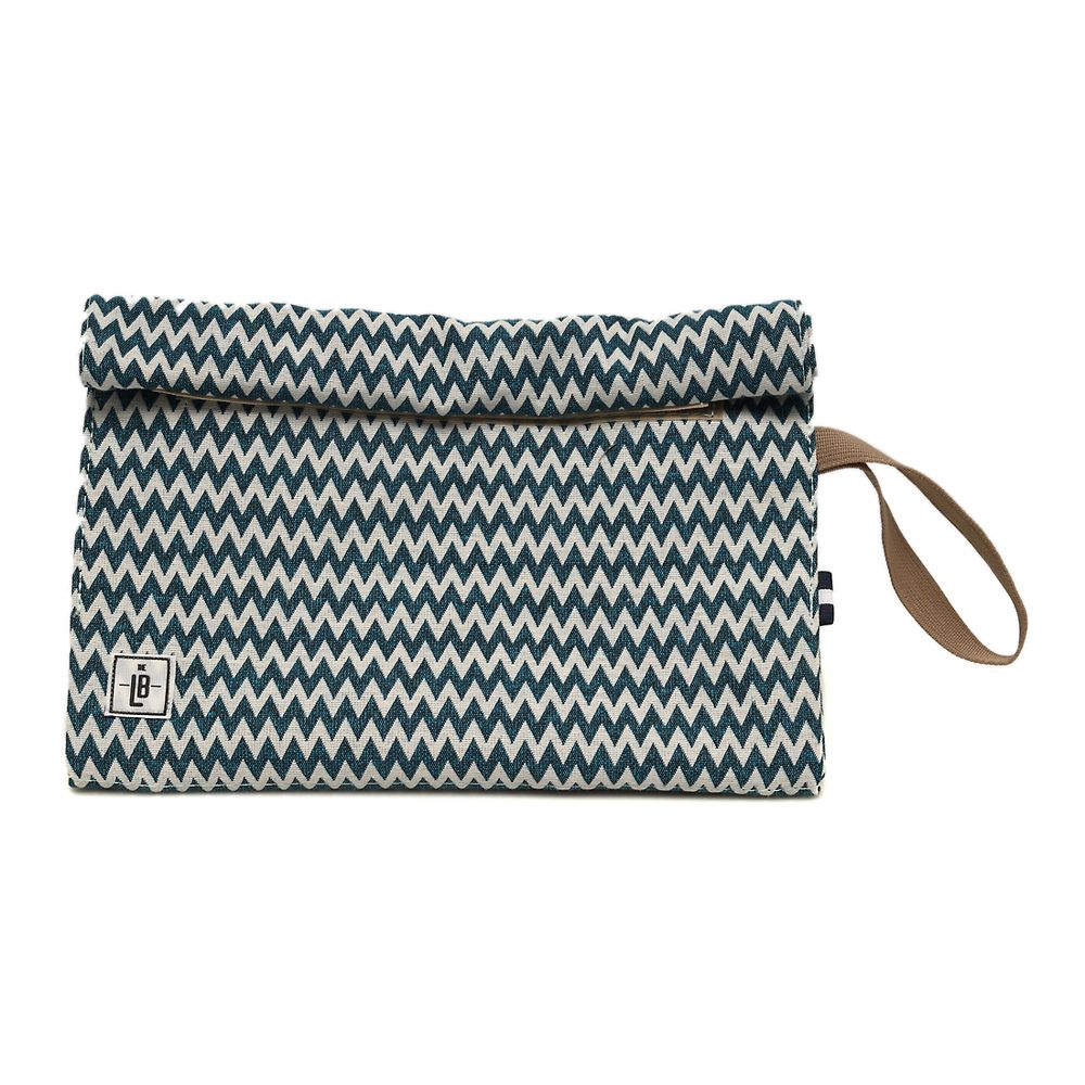 Pochettes - The LB Pochette Venice multicolore avec bracelet noir Pencil Case Pouch Clutch - THE LUNCHBAGS