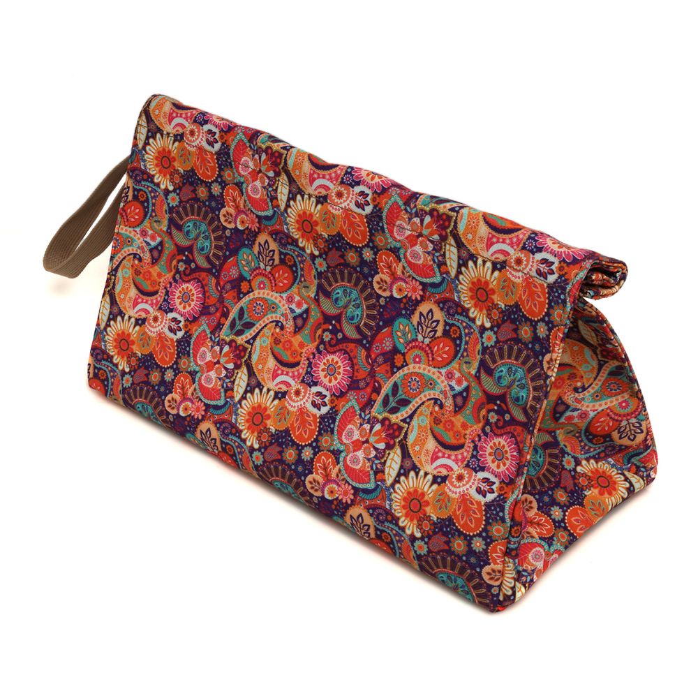 Pochettes - The LB Clutch Waves zik zak avec lanière beige - THE LUNCHBAGS