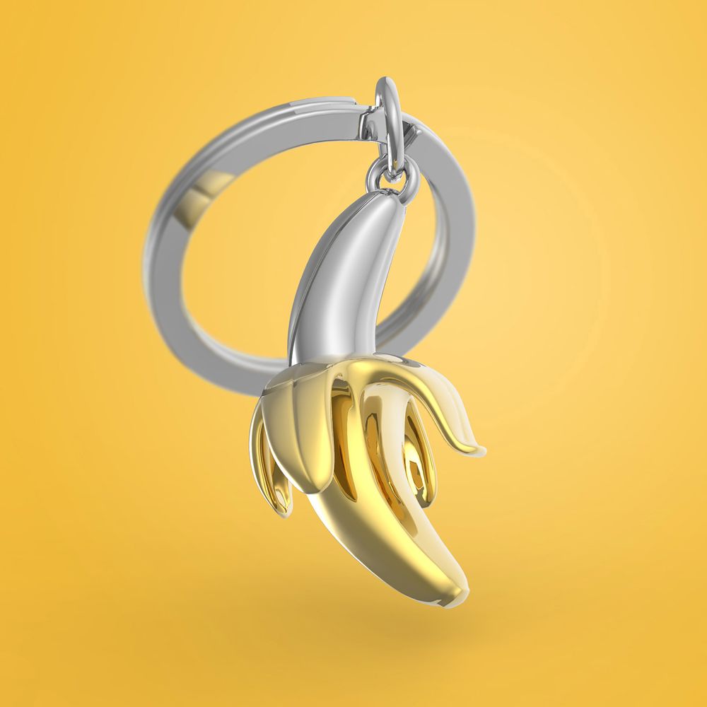 Cadeaux - Porte-clés banane - METALMORPHOSE