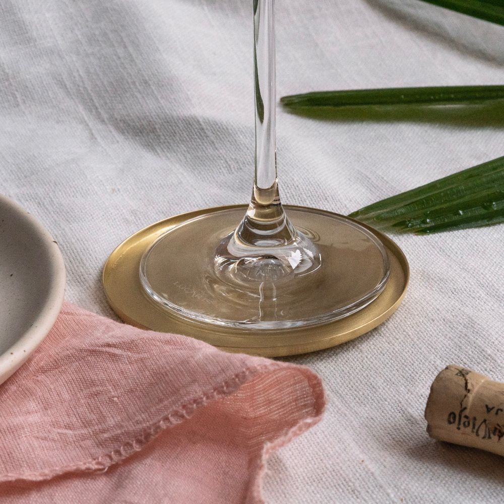 Platter and bowls - Heirloom Brass Coasters - FLECK