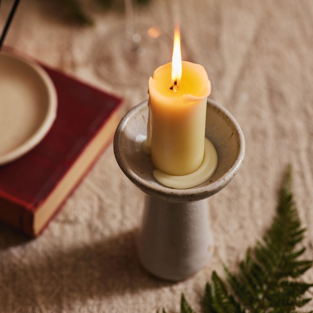 Other Christmas decorations - Handmade Stone Pillar Candle Holder - FLECK