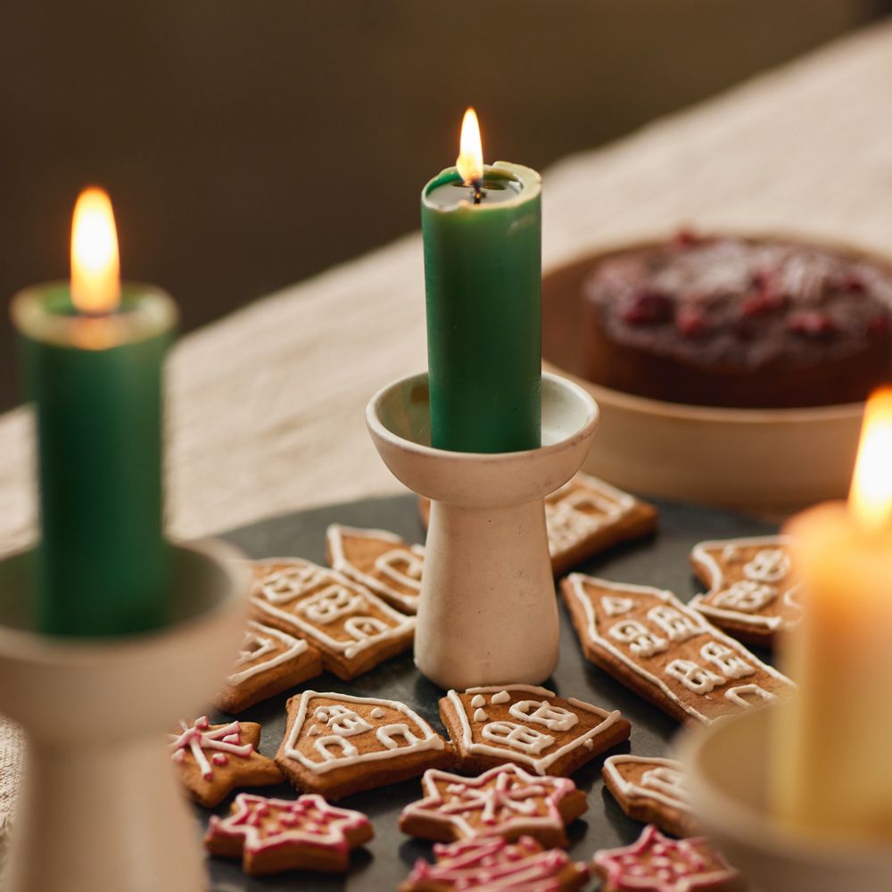 Other Christmas decorations - Handmade Stone Pillar Candle Holder - FLECK